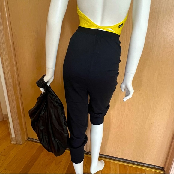 NWOT RICK OWENS Fine Knit Black Jogger Pants - Picture 5 of 7